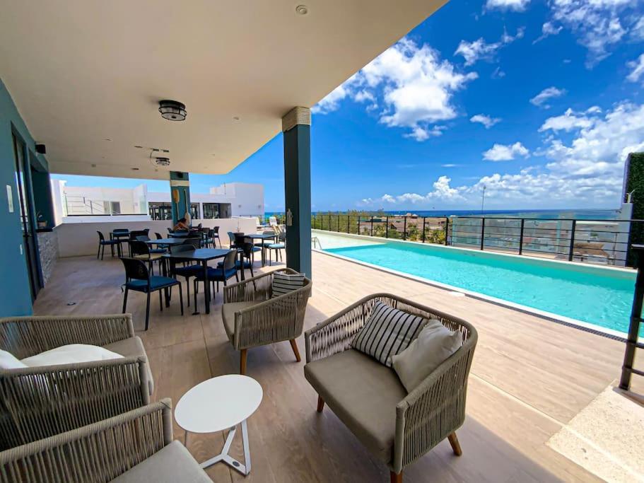 Апартаменты Beautiful + Luxury + Ocean View + Pool Плая-дель-Кармен Экстерьер фото