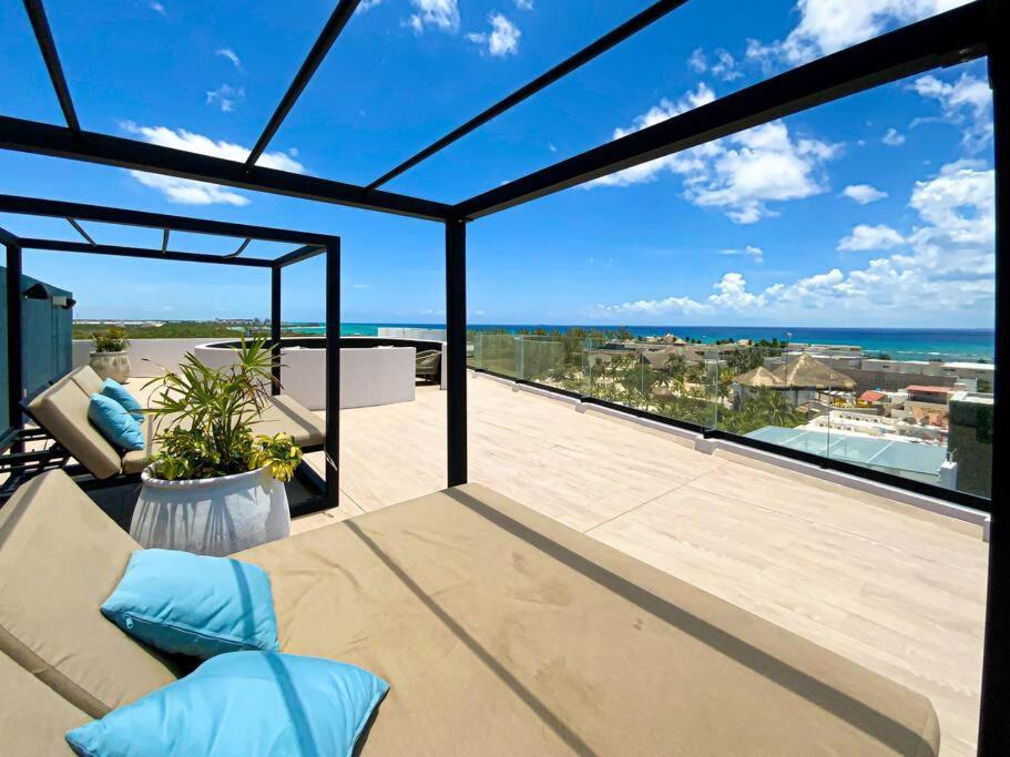 Апартаменты Beautiful + Luxury + Ocean View + Pool Плая-дель-Кармен Экстерьер фото