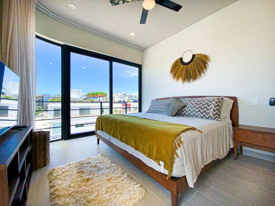 Апартаменты Beautiful + Luxury + Ocean View + Pool Плая-дель-Кармен Экстерьер фото