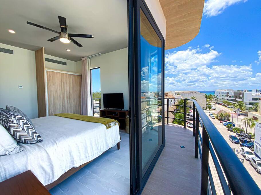 Апартаменты Beautiful + Luxury + Ocean View + Pool Плая-дель-Кармен Экстерьер фото
